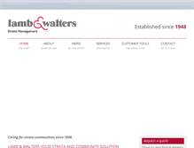 Tablet Screenshot of lambandwalters.com.au